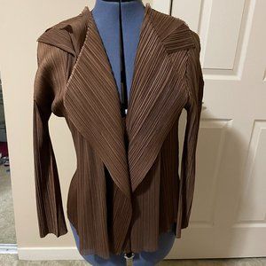 Long Sleeved Brown Blouse